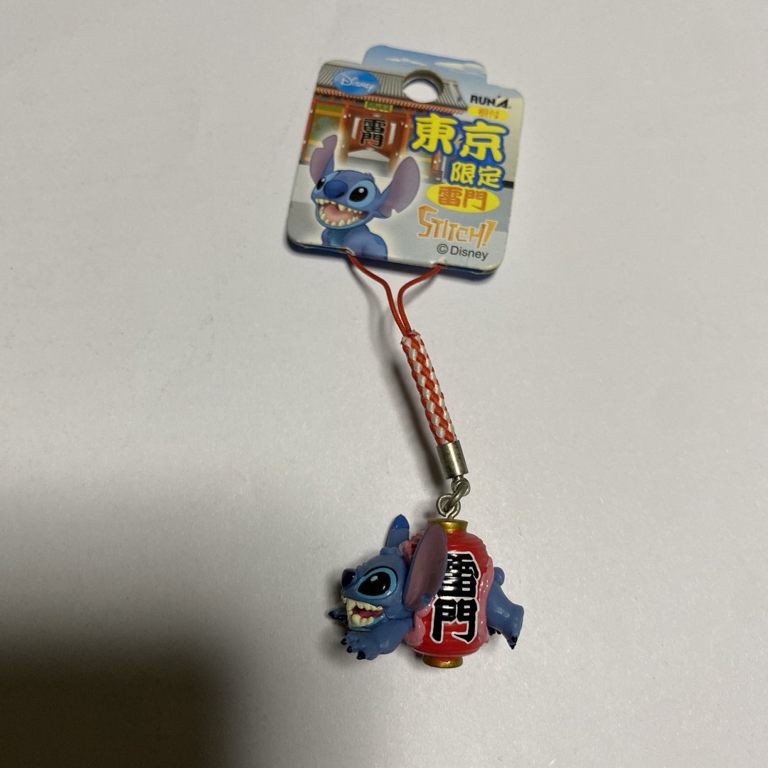 Disney - 東京限定 雷門 スティッチ 根付 キーホルダー ストラップ