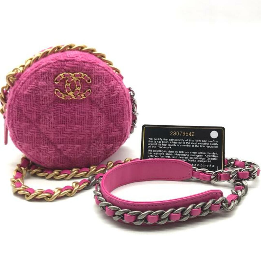 CHANEL - 美品 CHANEL シャネル シャネル19 ツイード ラウンド