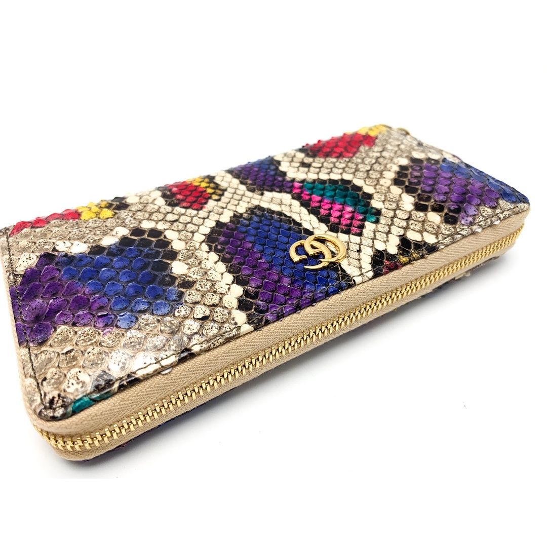 GUCCI - GUCCI グッチ カラフル GGマーモント パイソン 蛇革 レザー