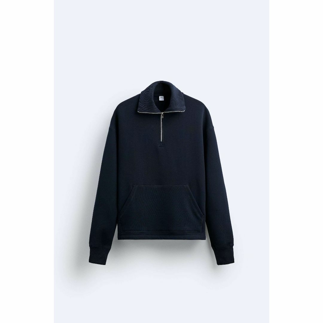 ZARA - 【着1短‼️】ZARA ジッパーネック スウェットシャツ 