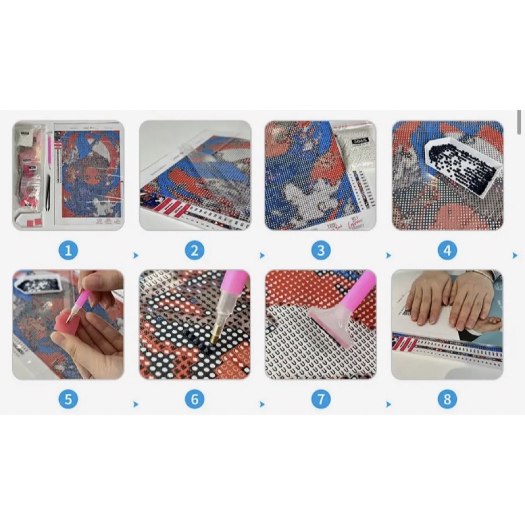 最終値下げ ダイヤモンドアート キャラ スクエアビーズ ダイヤモンド