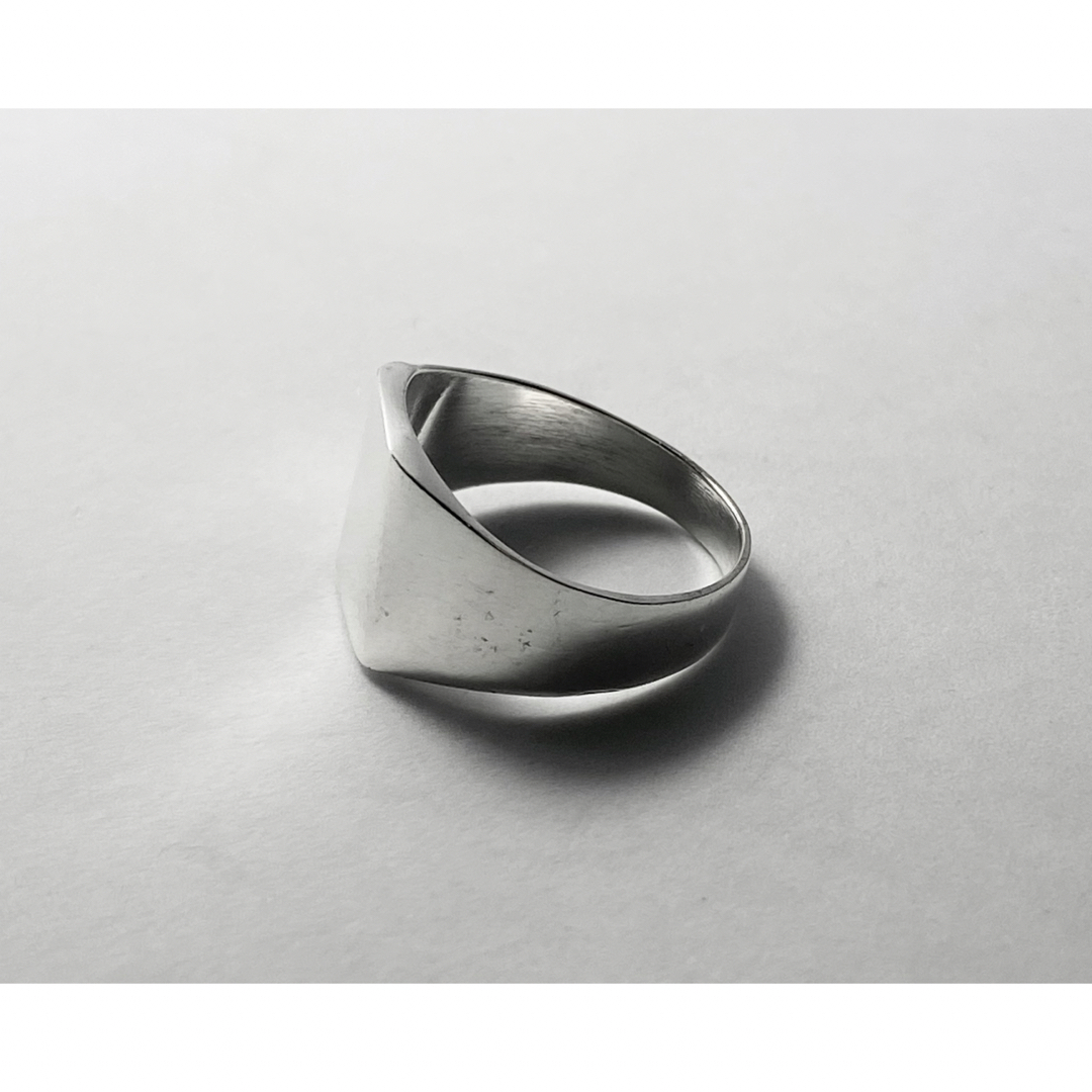 印台シルバー925指輪 リングSilver925Ringシグネット22号えんくぅの