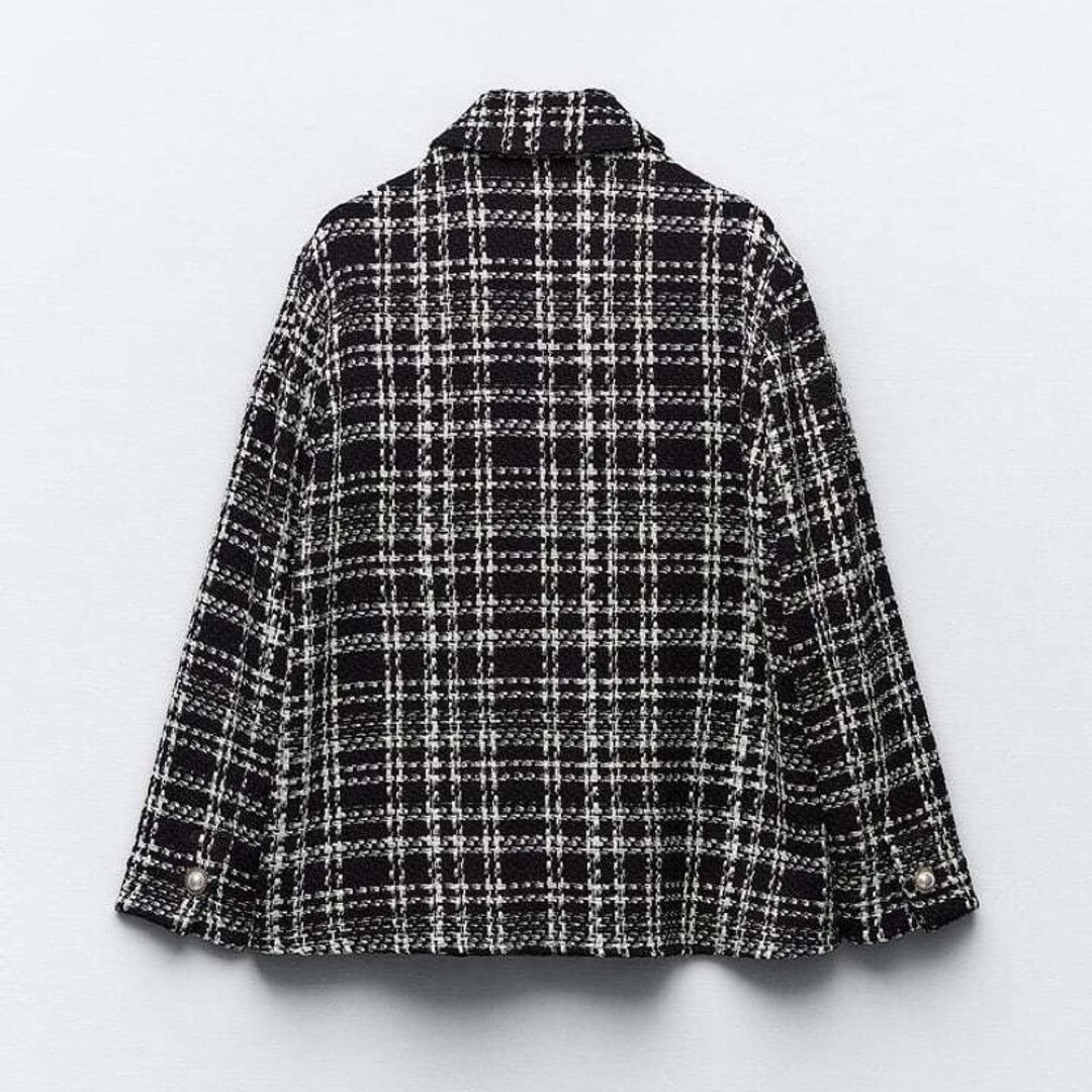 ZARA - 新品 ZARA テクスチャー チェックジャケット XSサイズの通販 by