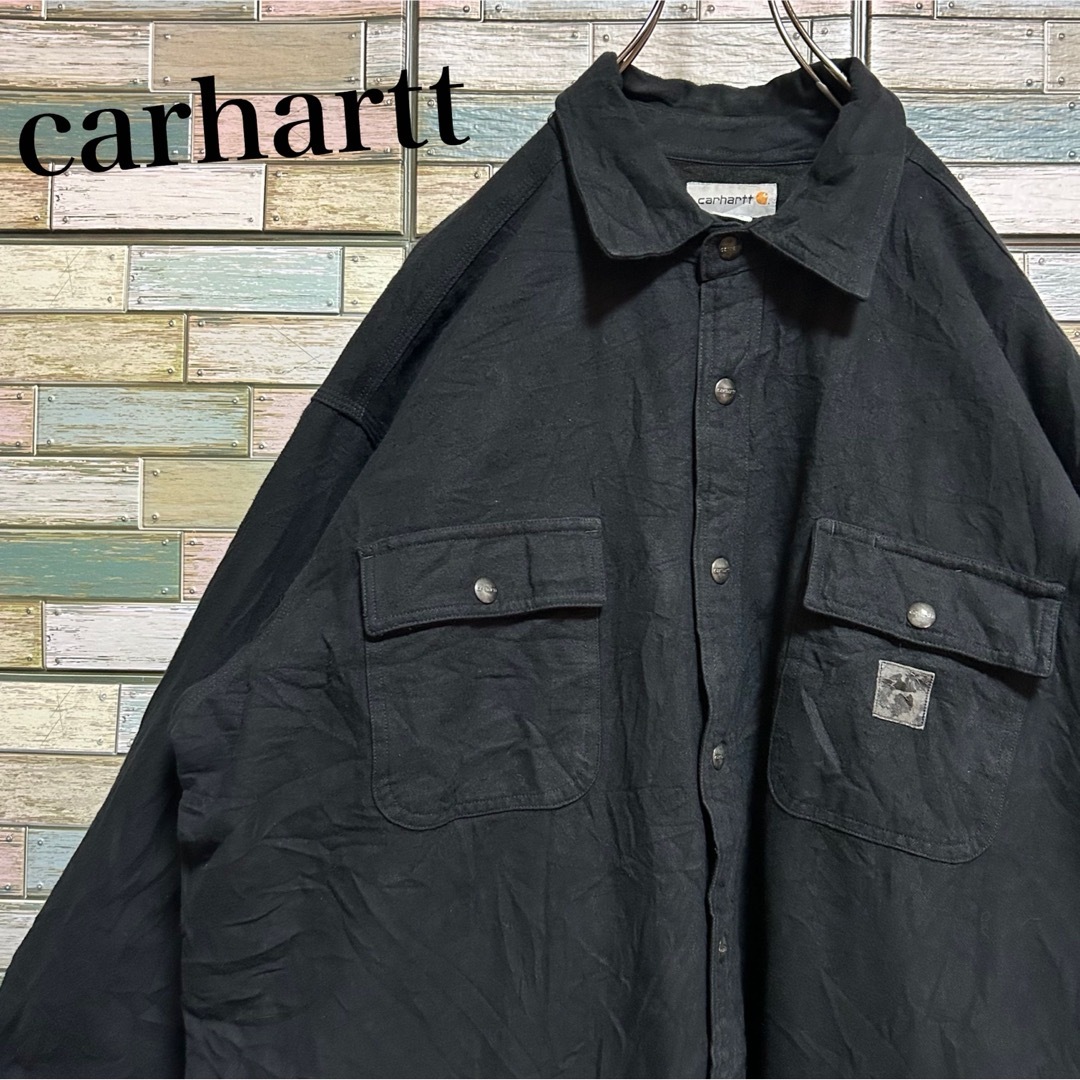 carhartt - カーハート フランネルシャツジャケット ビッグシルエット