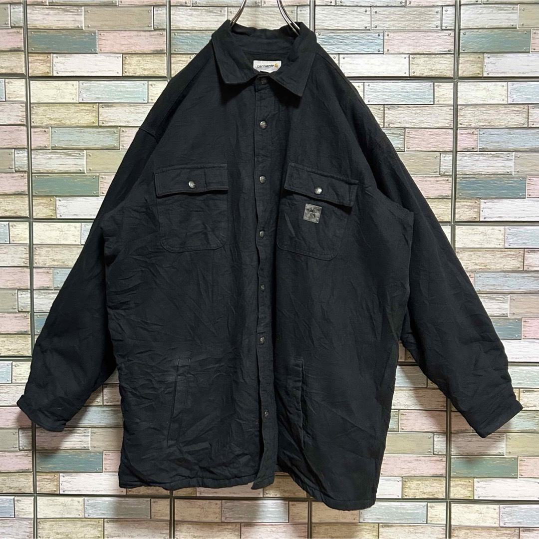 carhartt - カーハート フランネルシャツジャケット ビッグシルエット