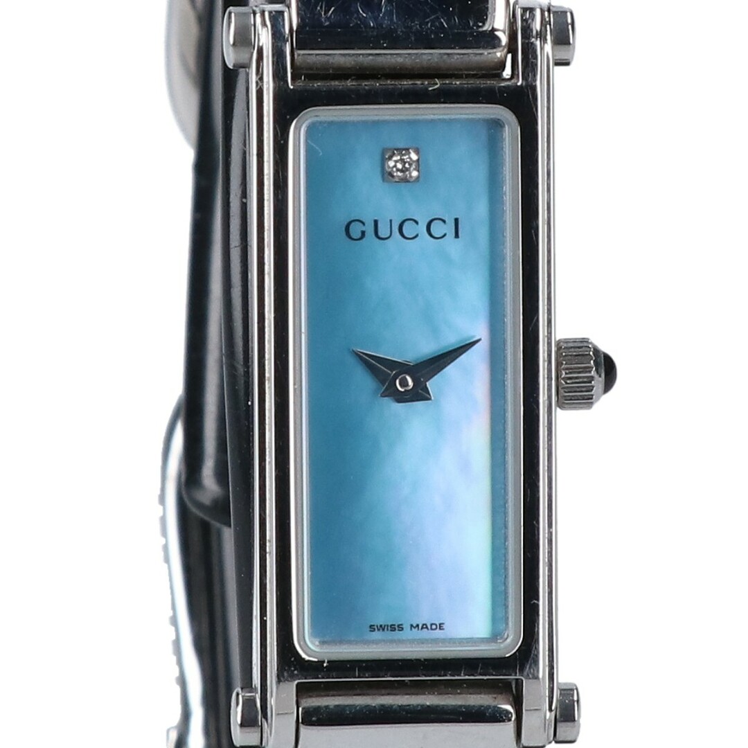 GUCCI - グッチ 1500L 1Pダイヤモンド シェル文字盤 クオーツの通販 by