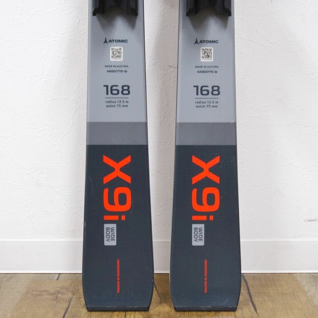 美品 アトミック ATOMIC REDSTER X9i 168cm センター75mm レッドスター