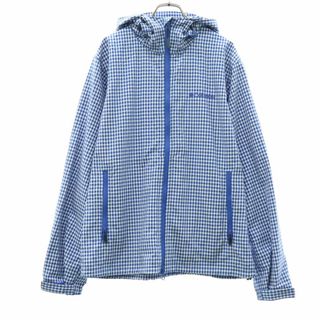 Columbia - コロンビア ギンガムチェック マウンテンパーカー M ブルー