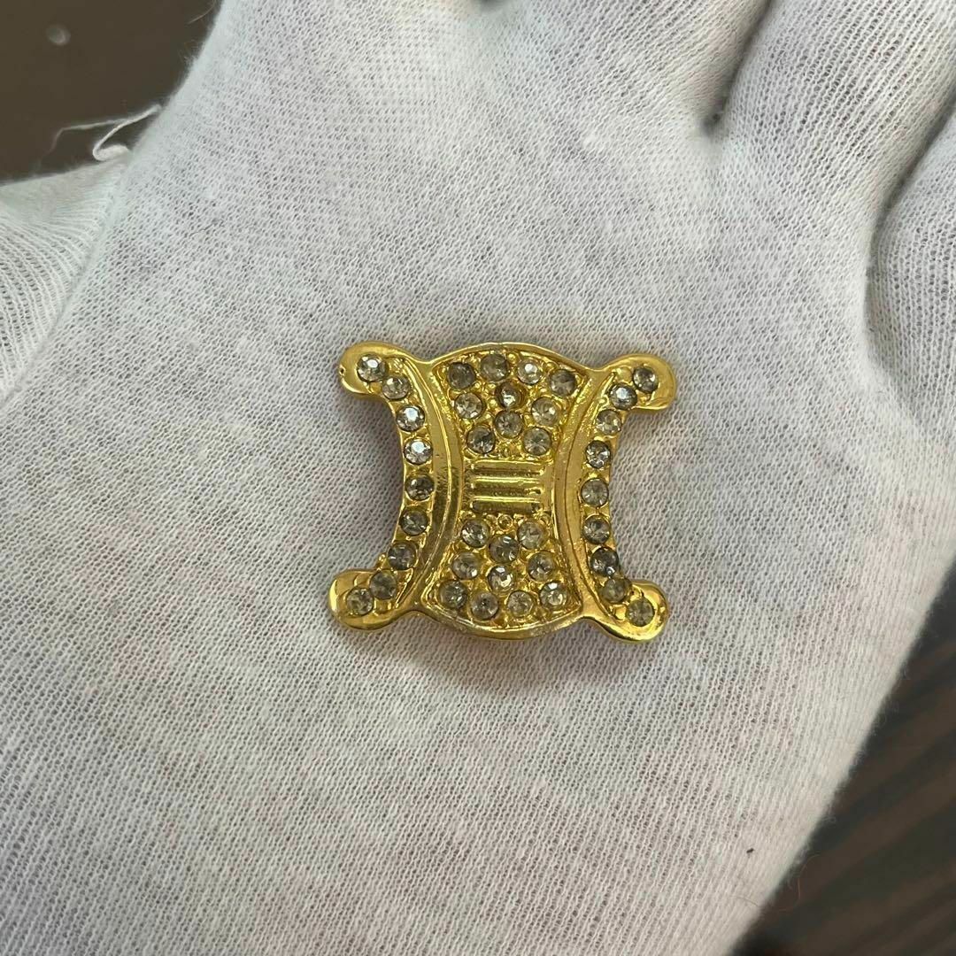 CELINE - ［美品］セリーヌ トリオンフ ブローチ ラインストーン