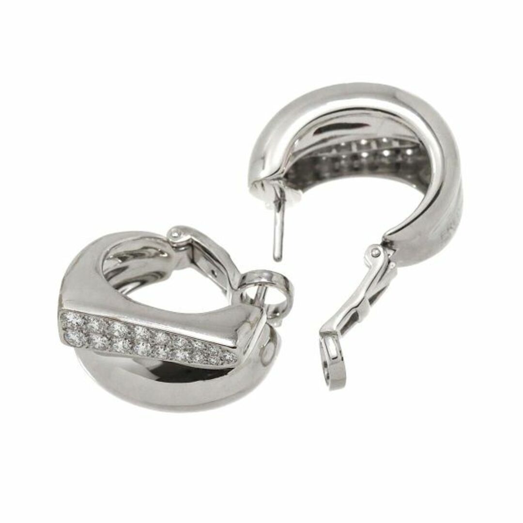 FRED - フレッド FRED サクセス ダイヤ ピアス K18 WG ホワイト