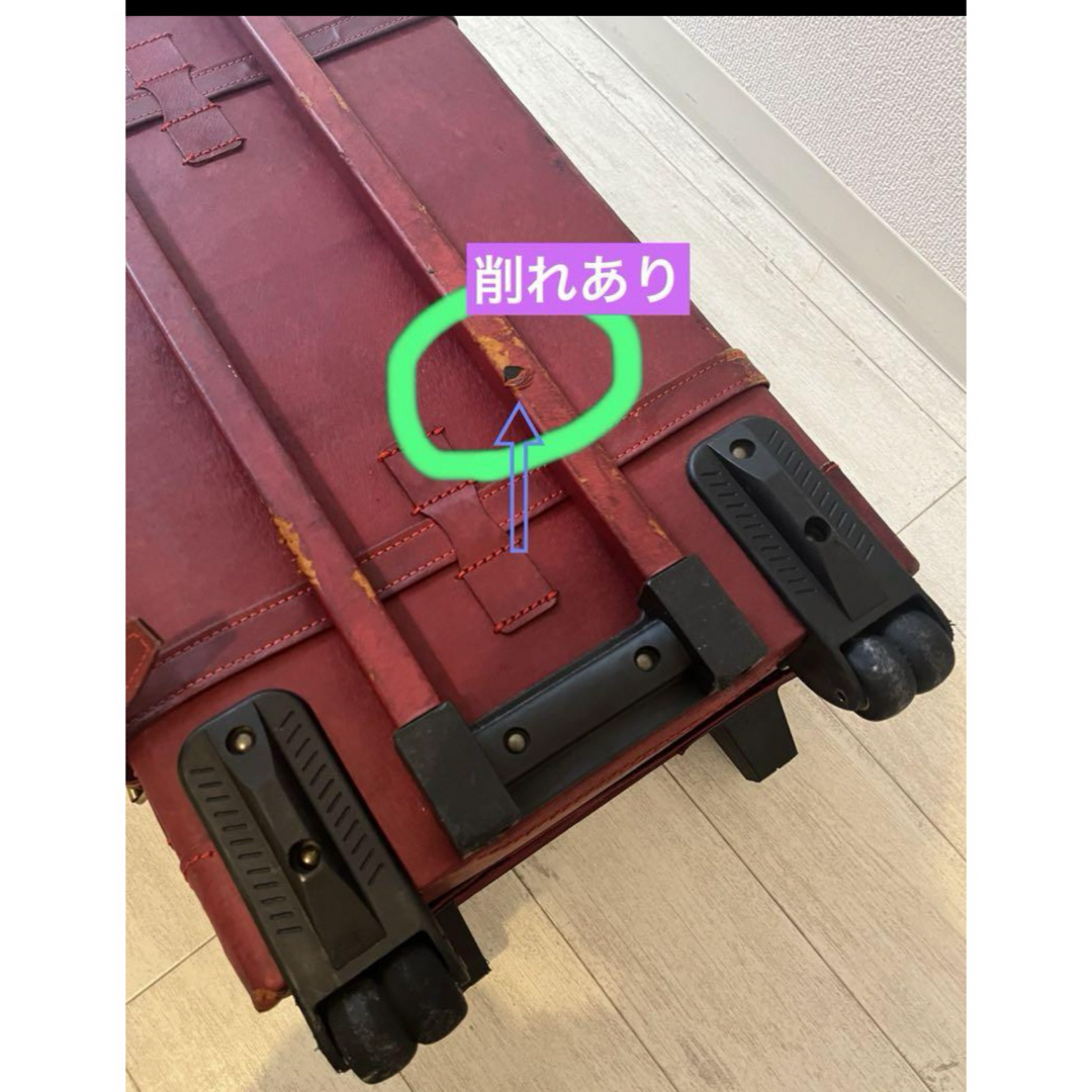 siffler - シフレ ユーラシアトランク レッド 豚革の通販 by ribbon