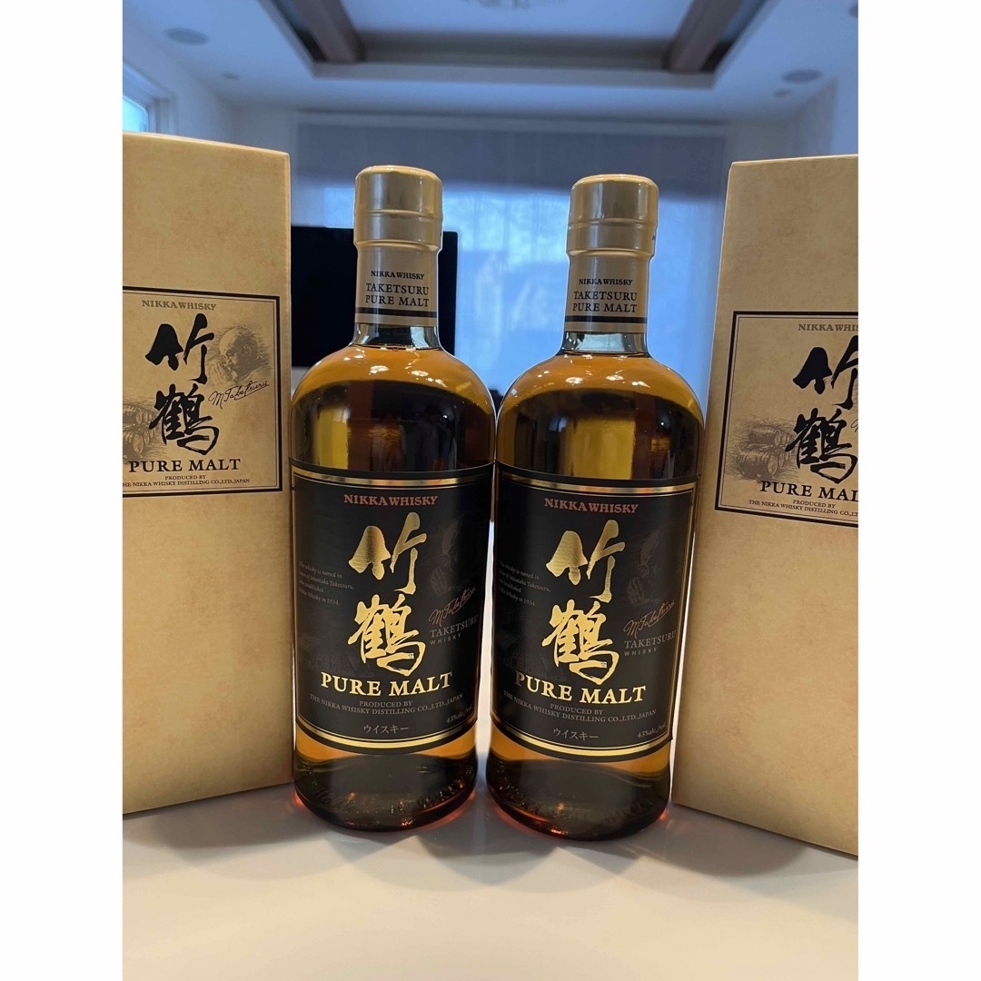 竹鶴 ピュアモルトウイスキー 2本セット ウイスキーセット】 竹鶴