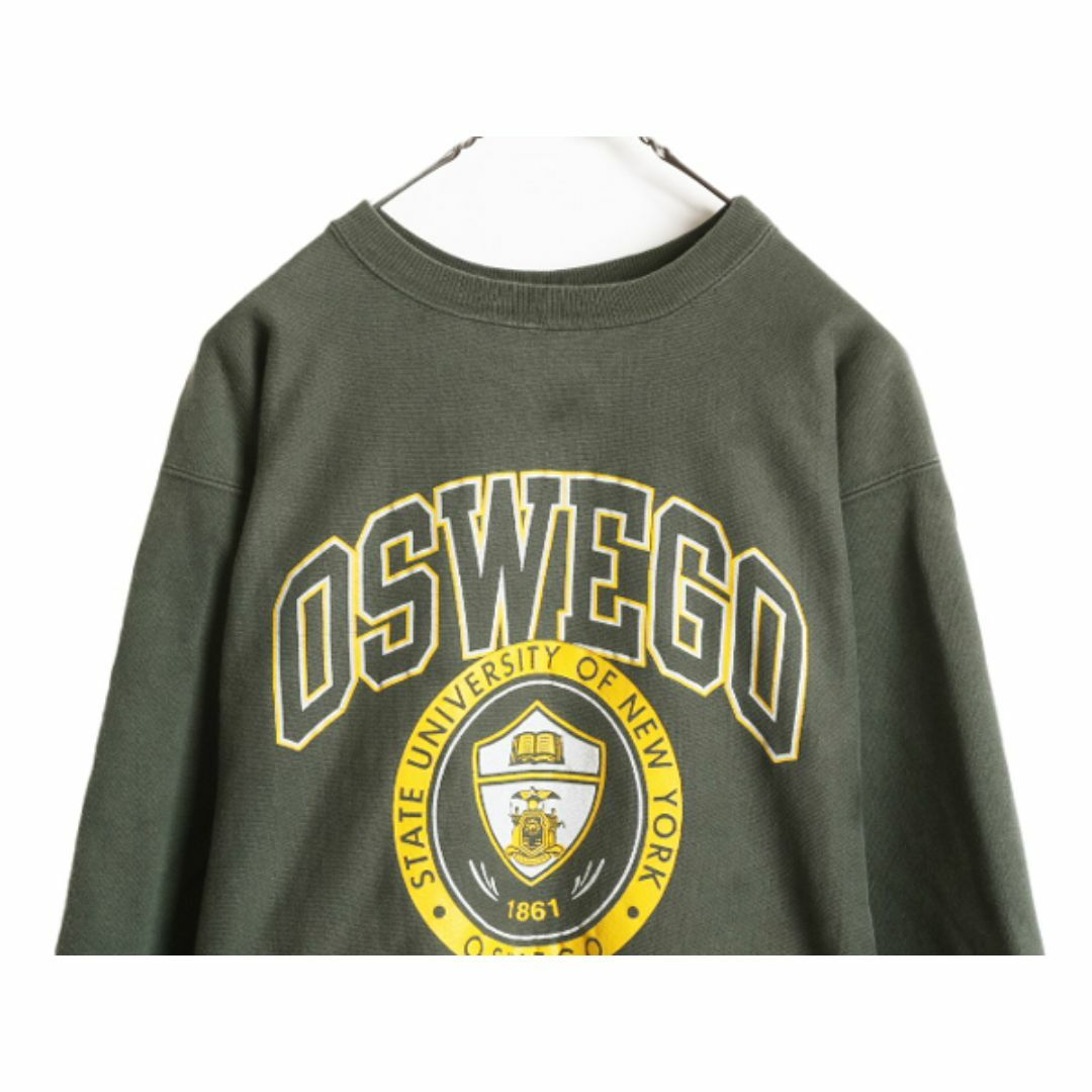 90s USA製 ☆ チャンピオン リバースウィーブ 3段 プリント スウェット