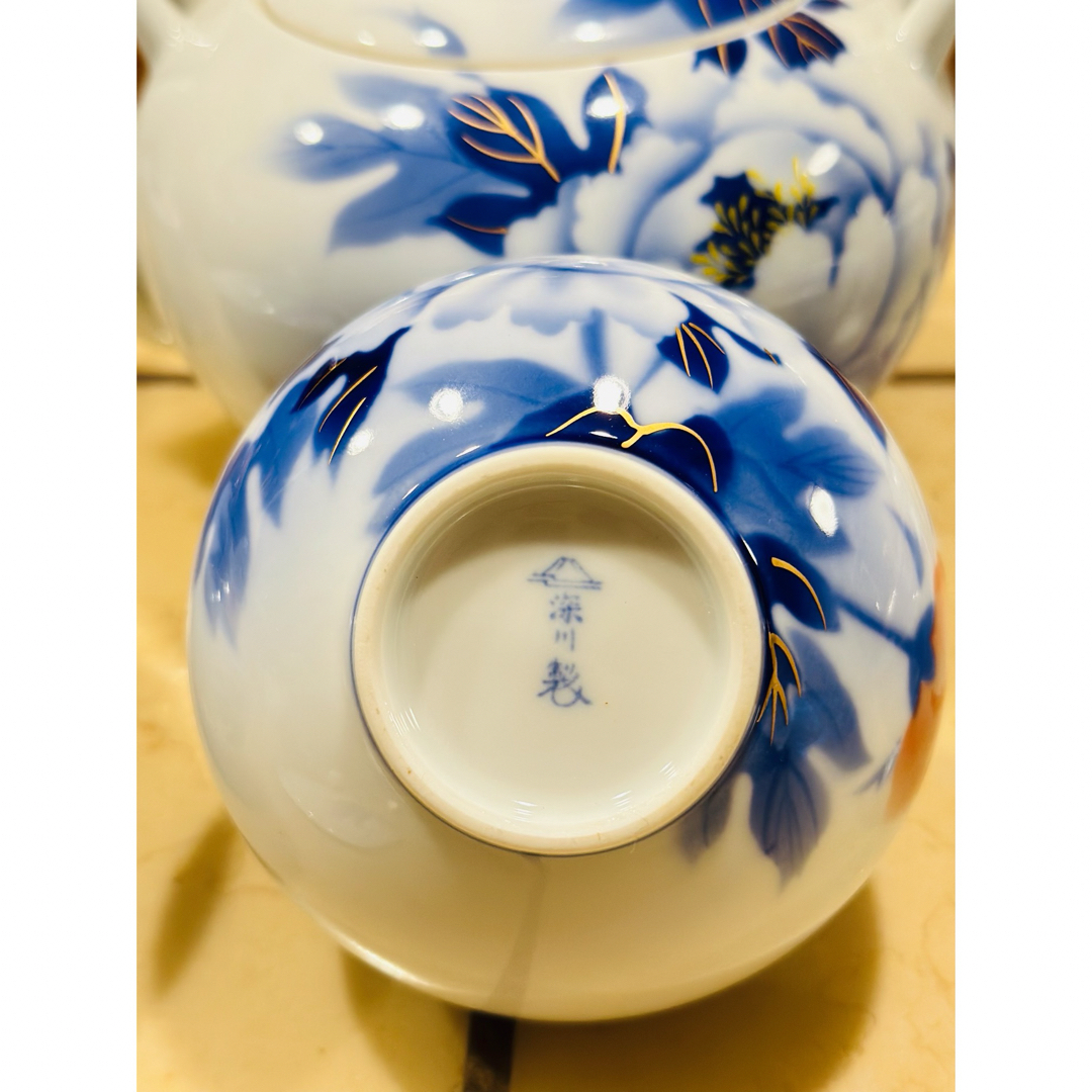 深川製磁 - 宮内庁御用達-【深川製磁】急須+湯呑みセットの通販 by HY