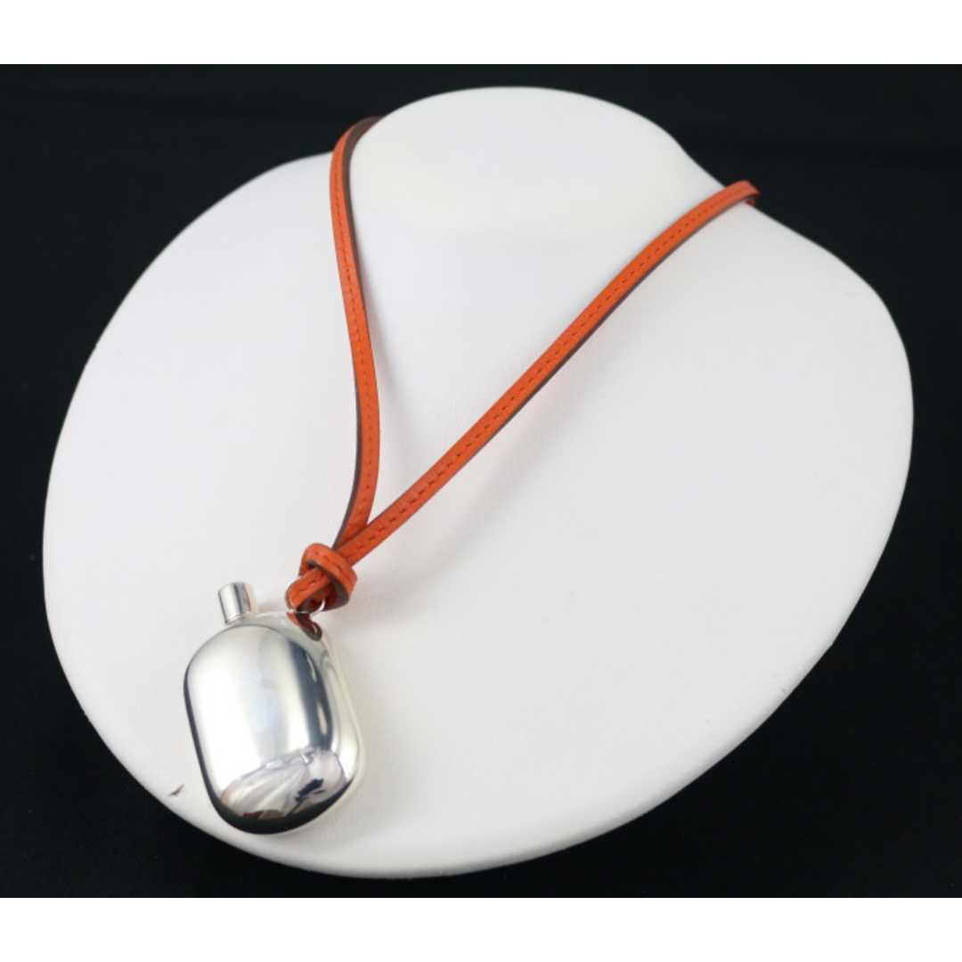 HERMES - エルメス ネックレス パフュームボトル シルバー925/レザーの