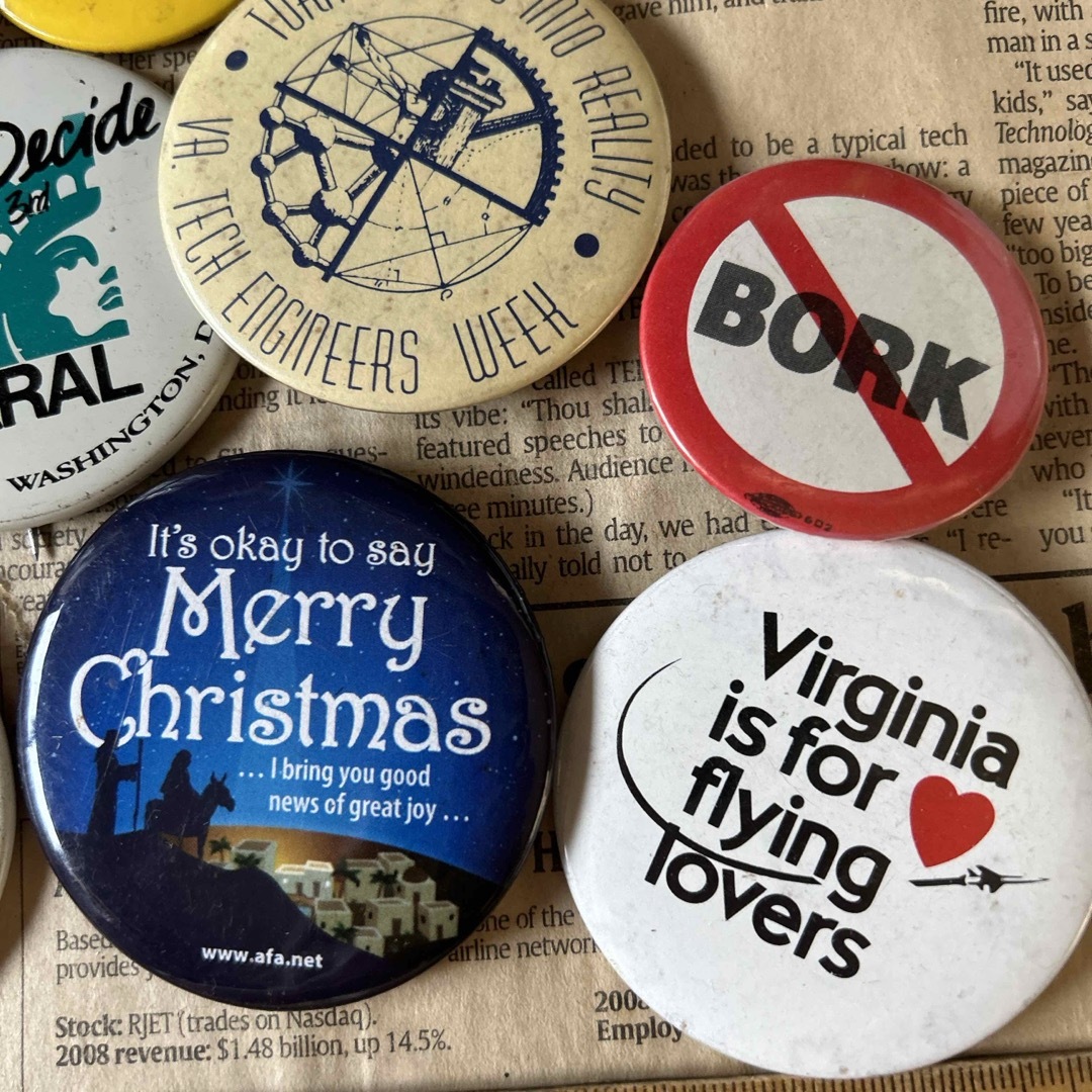 アメリカ ビンテージ 缶バッジ 10個 Aの通販 by barbar's shop｜ラクマ
