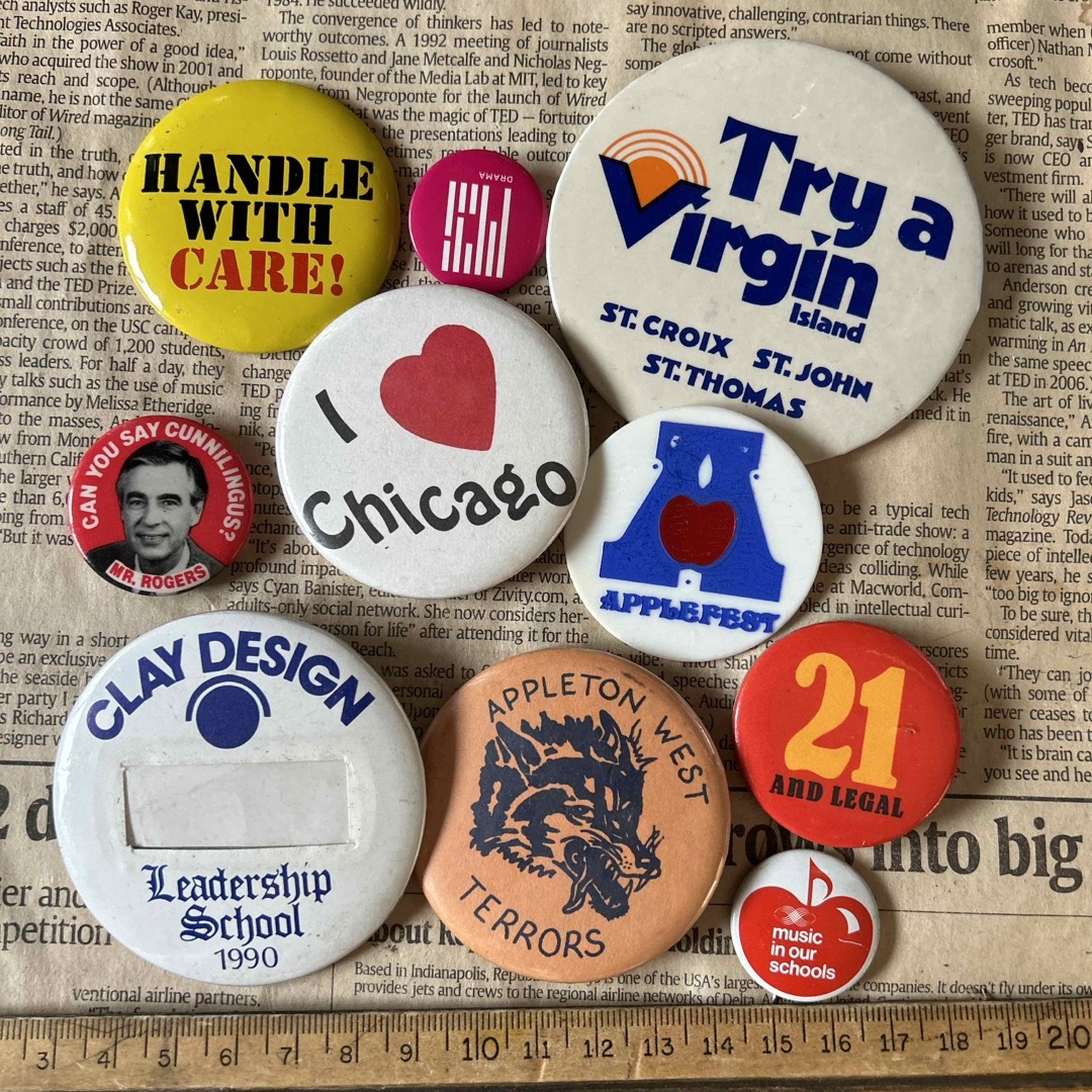 アメリカ ビンテージ 缶バッジ 10個 Bの通販 by barbar's shop｜ラクマ