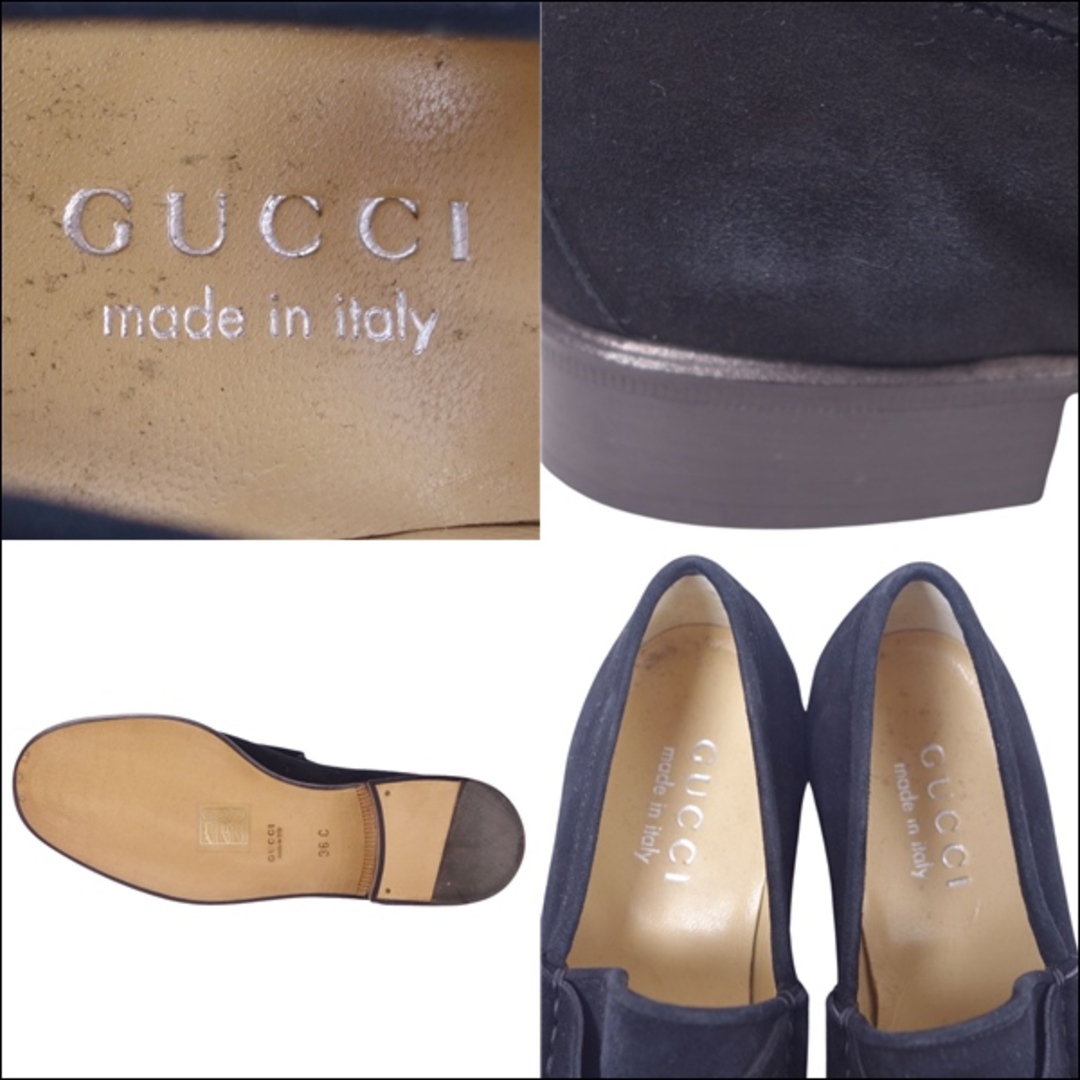 GUCCI - 未使用 グッチ GUCCI ローファー ホースビット スウェード