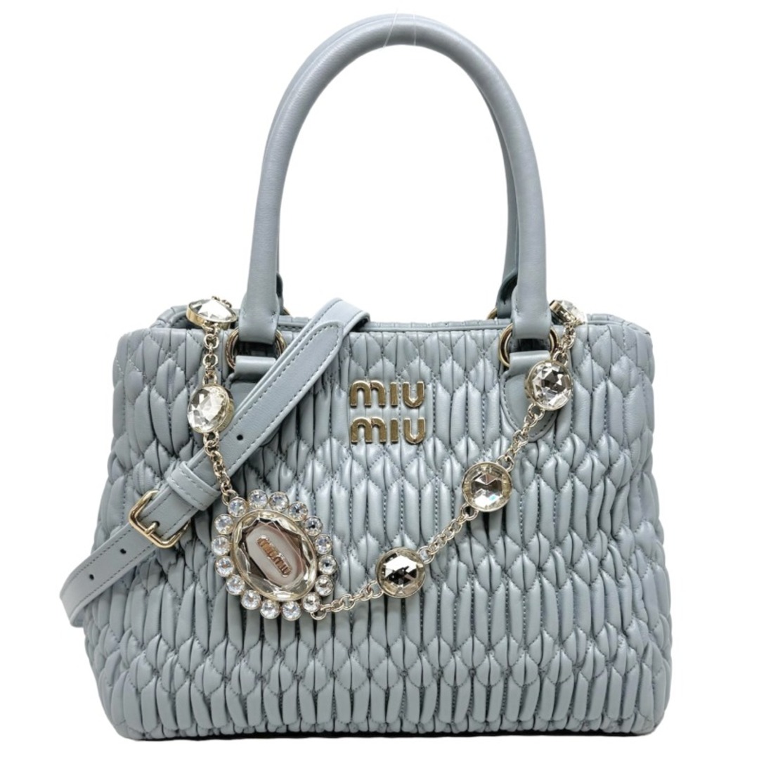 MIU MIU - ミュウミュウ MIUMIU ナッパクリスタル マテラッセ バッグ
