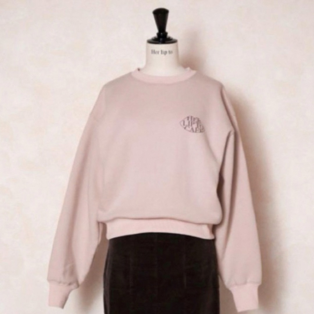 Her lip to - herlipto cafe スウェット ピンクの通販 by ma's shop