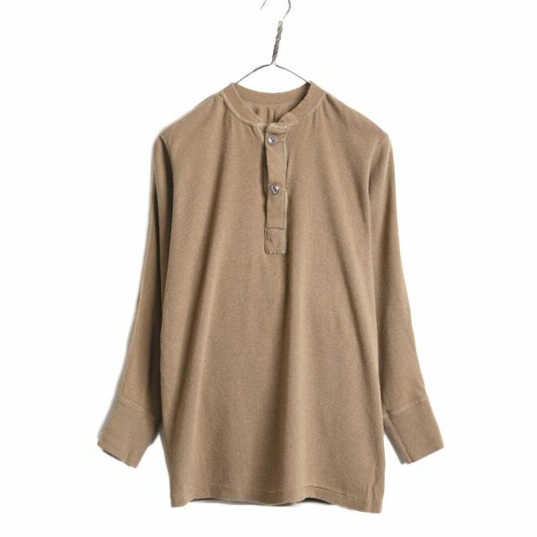 80s 90s 米軍実物 US ARMY ヘンリーネック アンダーシャツ メンズ S 程