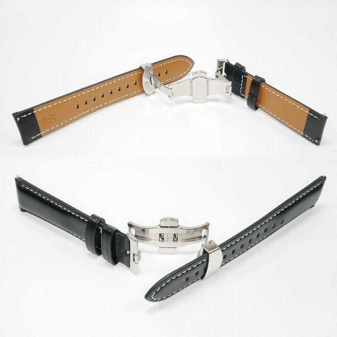 BLANCPAIN - ブランパン×スウォッチ 対応レザーベルト(G00) ブラックの