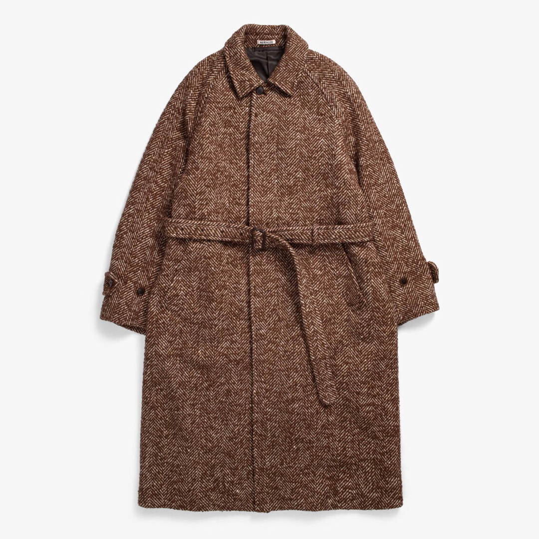 AURALEE - AURALEE WOOL ALPACA TWEED COLLAR COATの通販 by shop