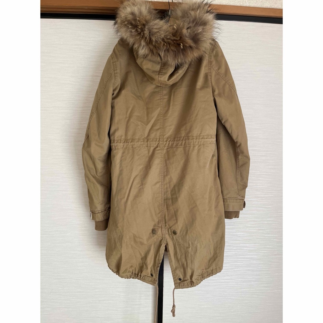 もふもふファー✨モッズコート レディース ベージュ Mサイズの通販 by