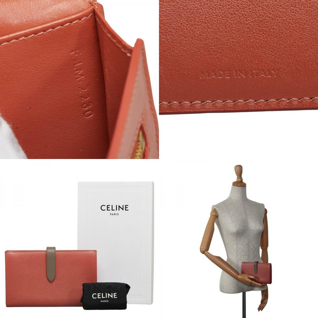 CELINE - セリーヌ ラージ ストラップウォレット 長財布 レザー