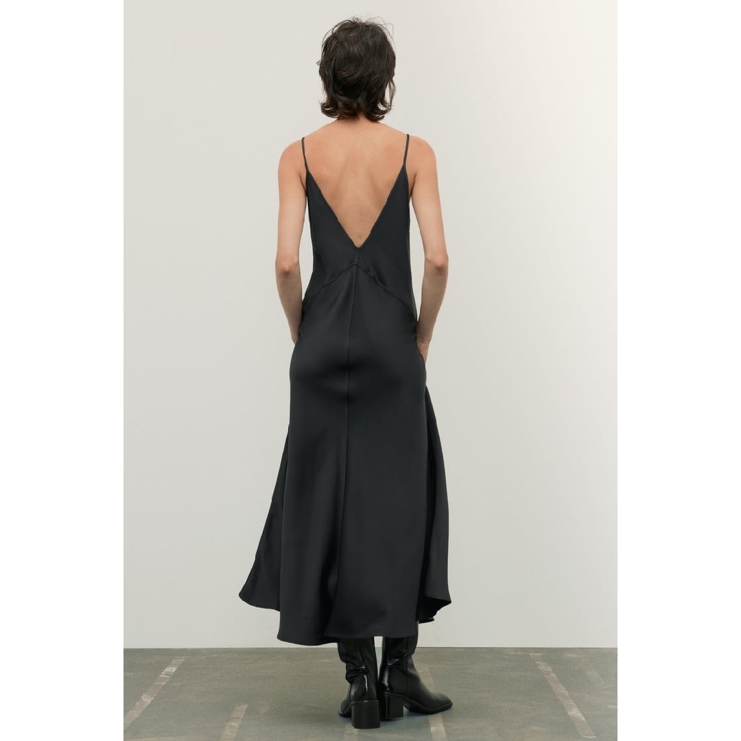 ZARA - ZARA ZW COLLECTION スリップワンピース XSサイズ ブラックの