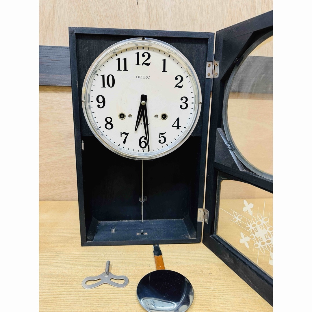 SEIKO - 全国配送無料！昭和レトロ☆SEIKOセイコー☆壁掛け時計 巻