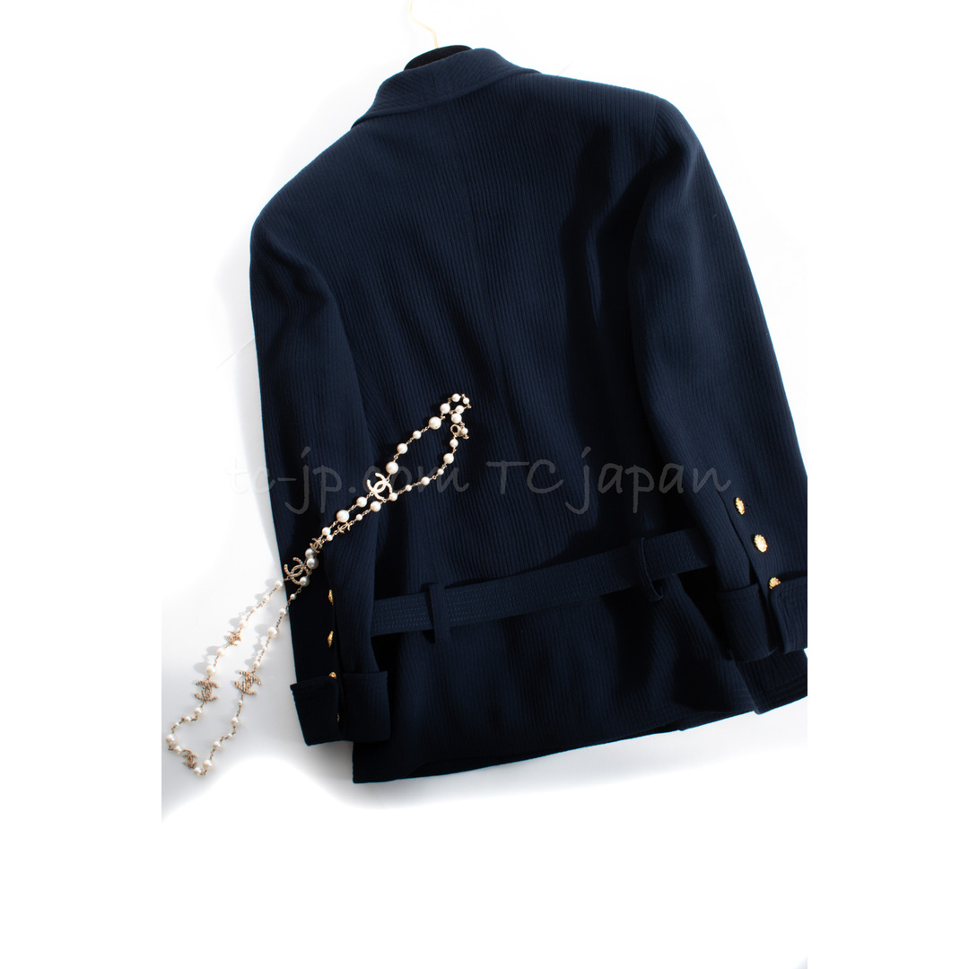 CHANEL - シャネル スーツ 限定版 Gigi ヴィンテージ ネイビー ウール
