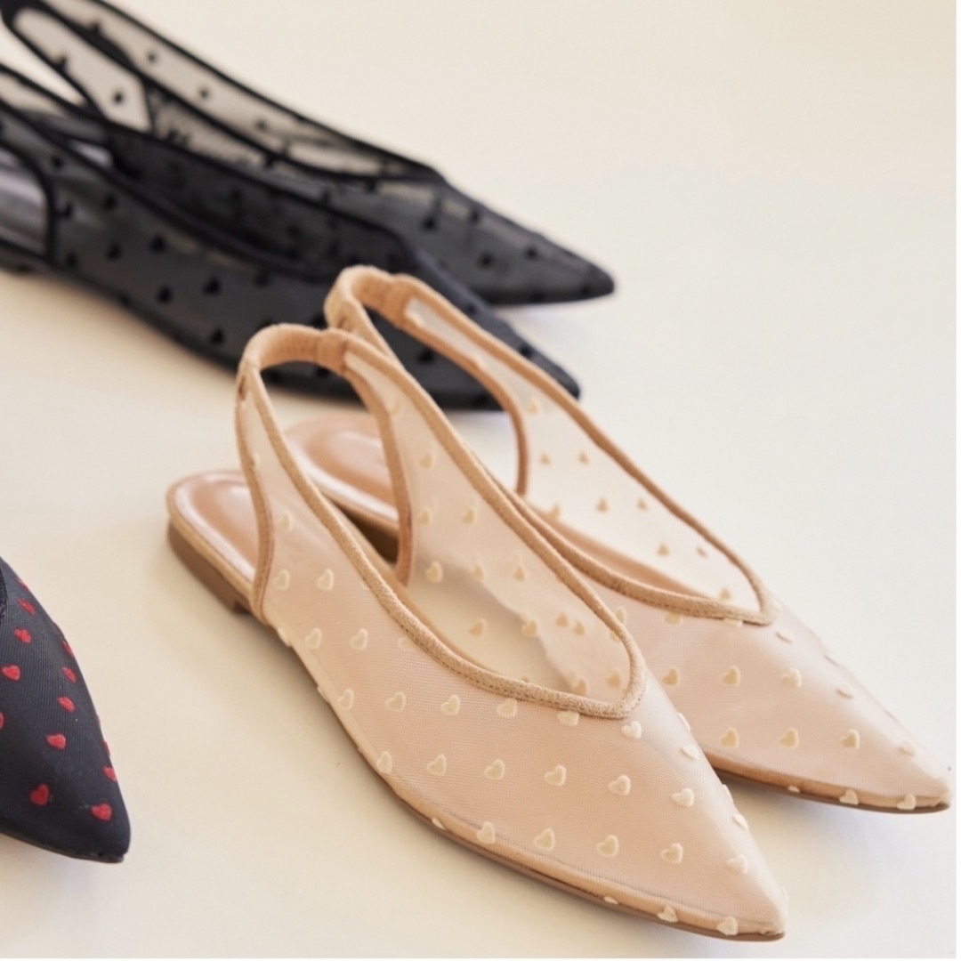 SeaRoomlynn - シールームリン HEART TULLEストラップミュール