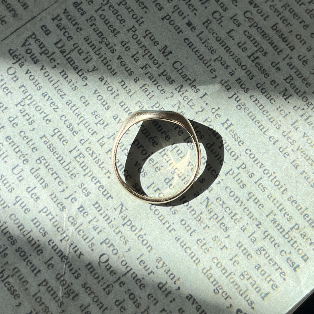 英国 イギリス ヴィンテージ 9k 9金 ブラッドストーンリングの通販 by