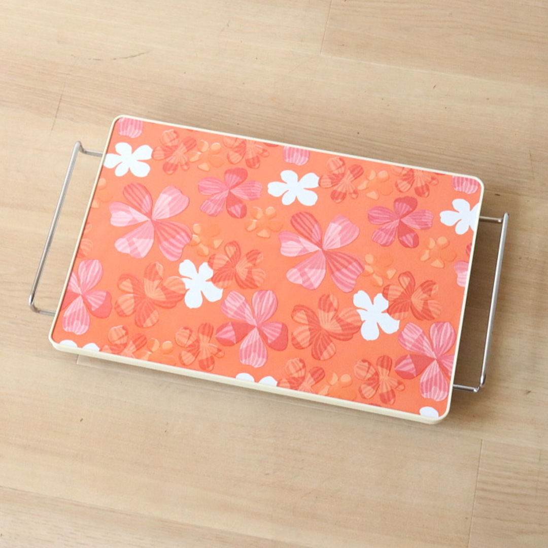 花柄 サイドテーブル 花台 飾り棚 レトロポップ 昭和レトロ 花柄