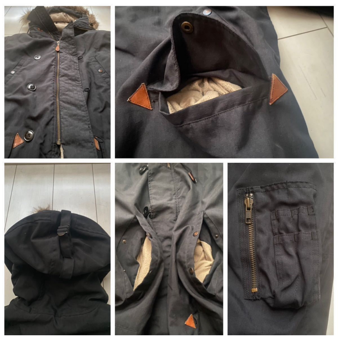 POLO RALPH LAUREN - 美品 90s POLO ラルフローレン N-3B JKT 黒 black