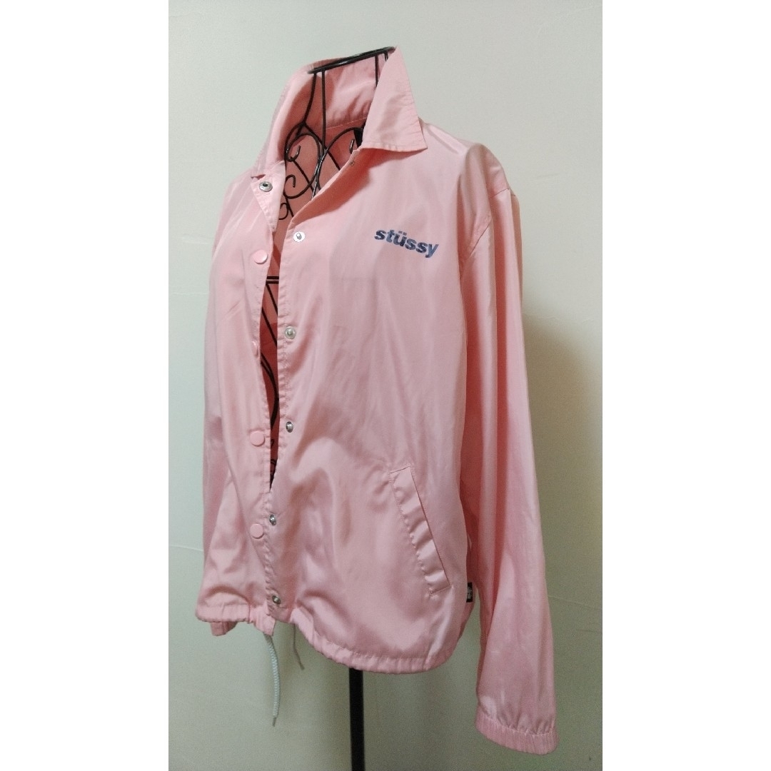 STUSSY - 【入手困難】STUSSYコーチジャケット 訳あり ピンク 古着