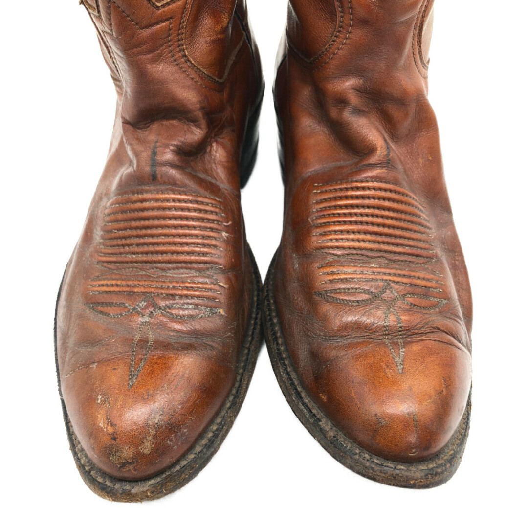 ウエスタン ブーツ 本革 ヒッピー ブラウン (メンズ 26cm相当) 中古