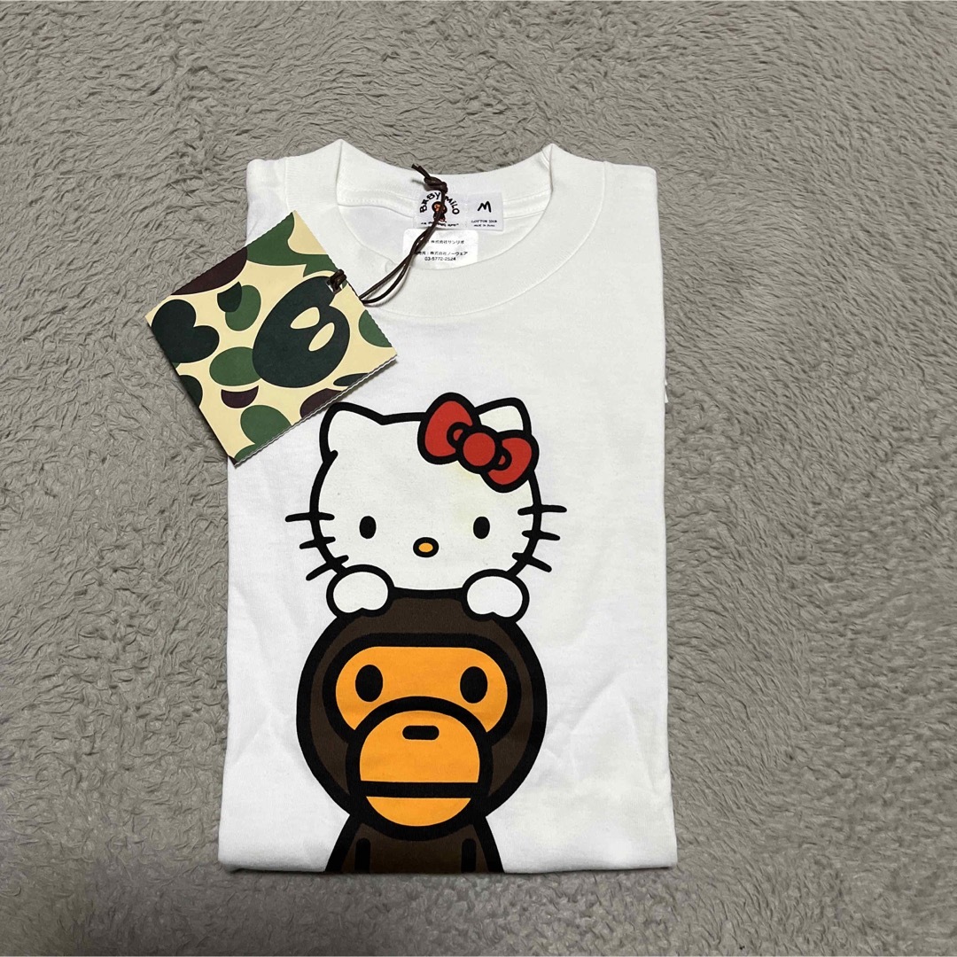 A BATHING APE - APE BAPE KAWS Sanrio KITTY キティちゃん tシャツ m