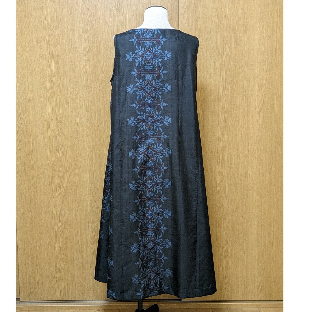 SOLD 着物リメイク ワンピース 大島紬 M〜Lの通販 by Yumi's shop｜ラクマ