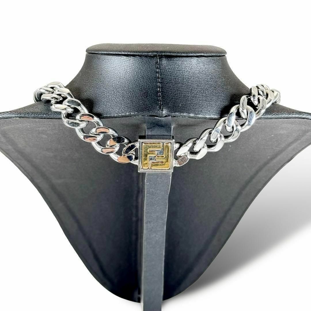 FENDI - FENDI フェンディ F Fロゴ 喜平 チェーン ネックレス 大ぶり