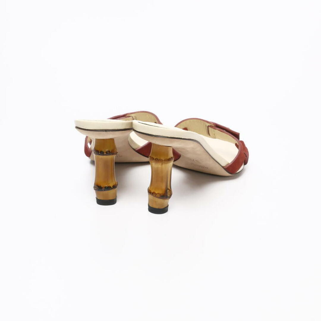 GUCCI - □美品□ GUCCI グッチ スエード サンダル ミュール バンブー