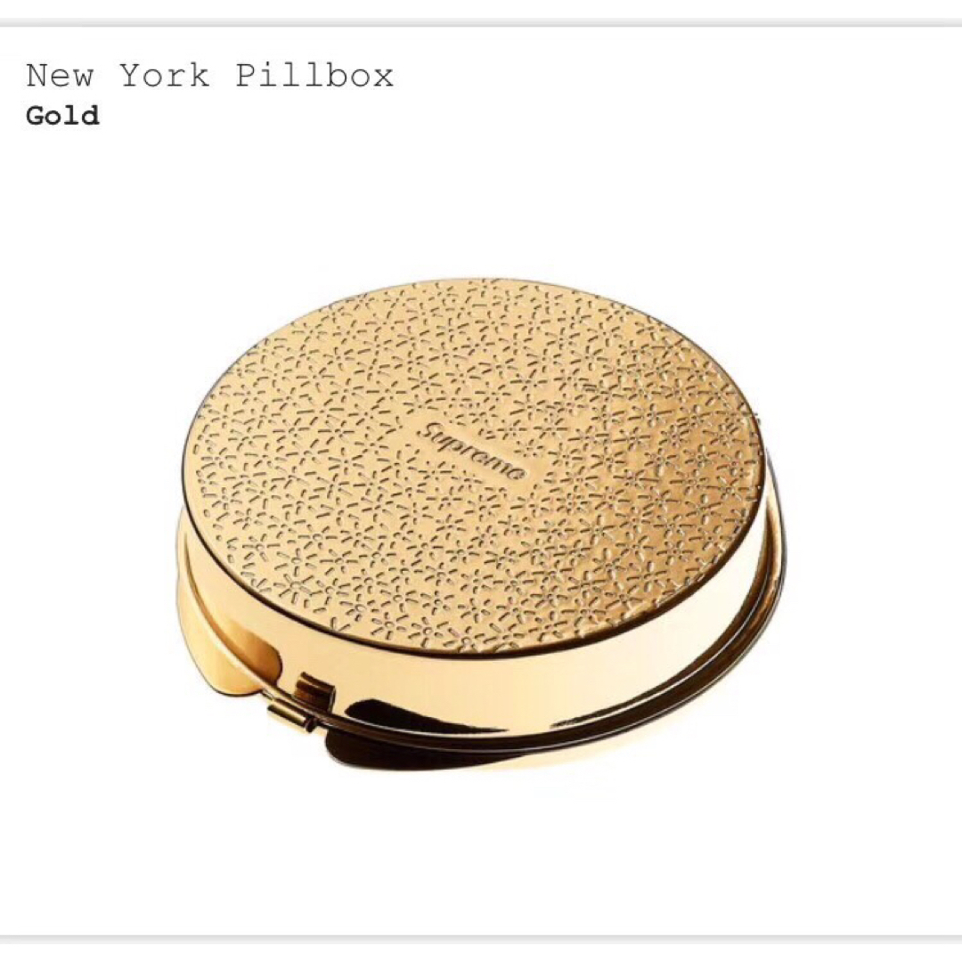 Supreme - シュプリームsupremeゴルドNew YorkミラーPillBoxピルケース