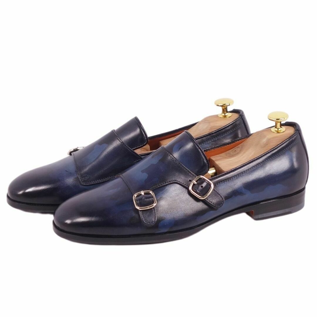 Santoni - 未使用 サントーニ Santoni レザーシューズ ダブルモンク
