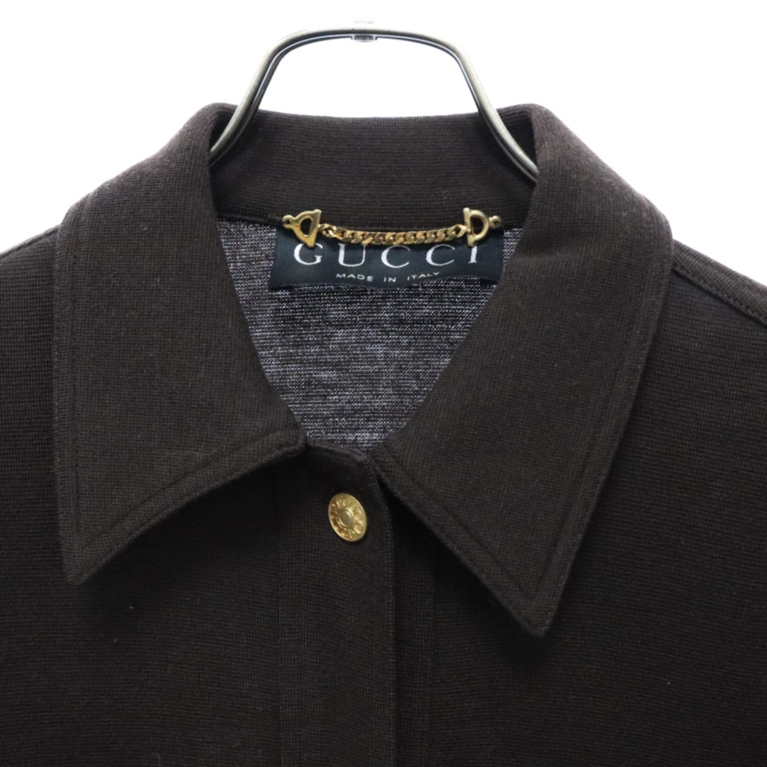 GUCCI - GUCCI グッチ トムフォード期 ウール メタルボタン 長袖シャツ