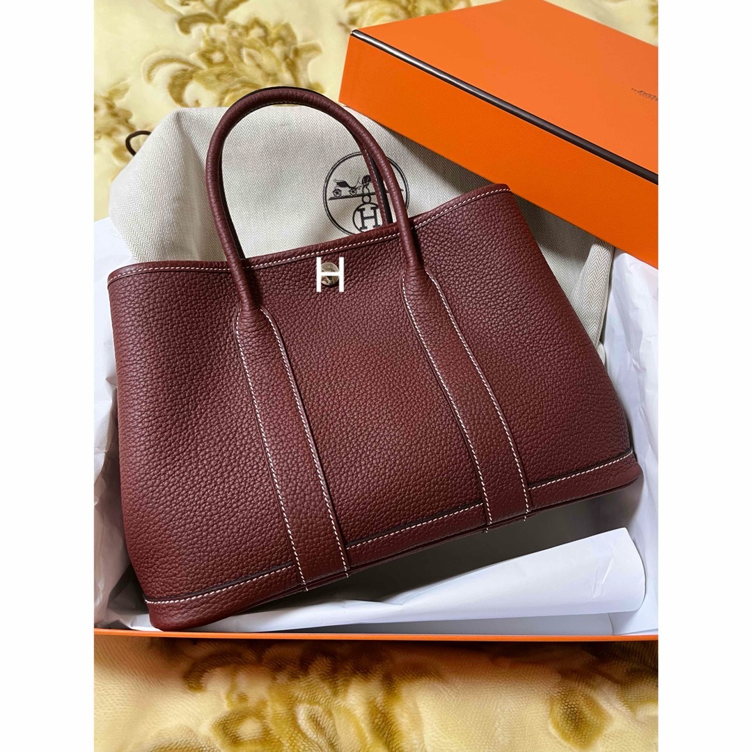 HERMES - 新品 エルメス ガーデンパーティ TPM ルージュアッシュ B刻印