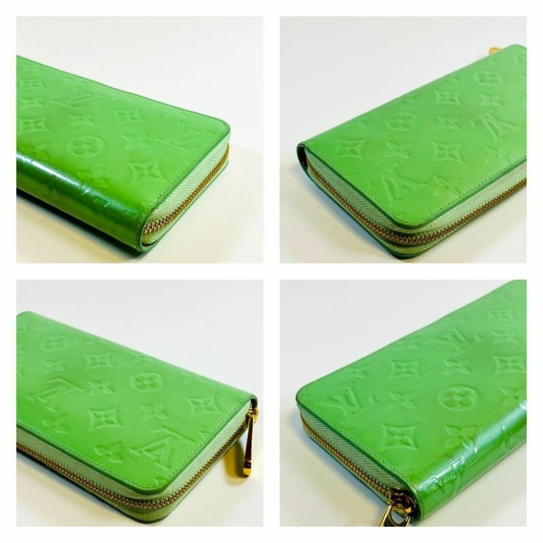 ヴィトン ジッピーウォレット ラウンド長財布 グリーン系 M82065