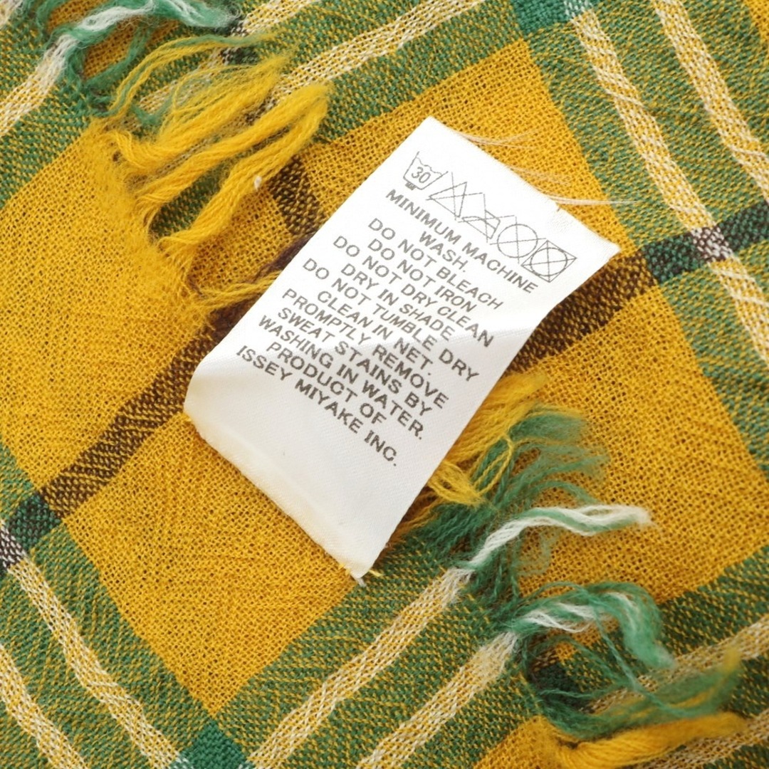 中古】ミー イッセイミヤケ me ISSEY MIYAKE チェック ストール