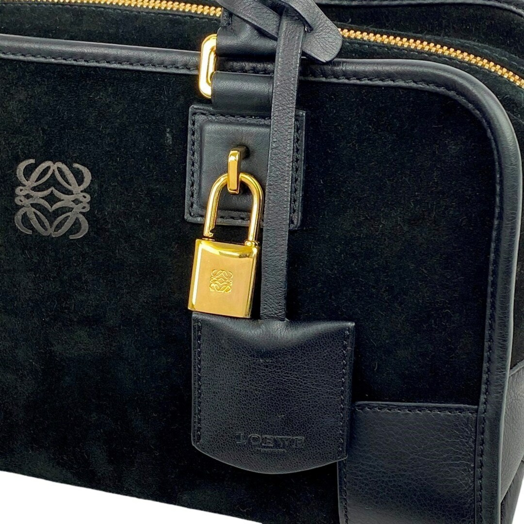 LOEWE - □美品□ ロエベ アマソナ 28 ハンド バッグ スエード レザー