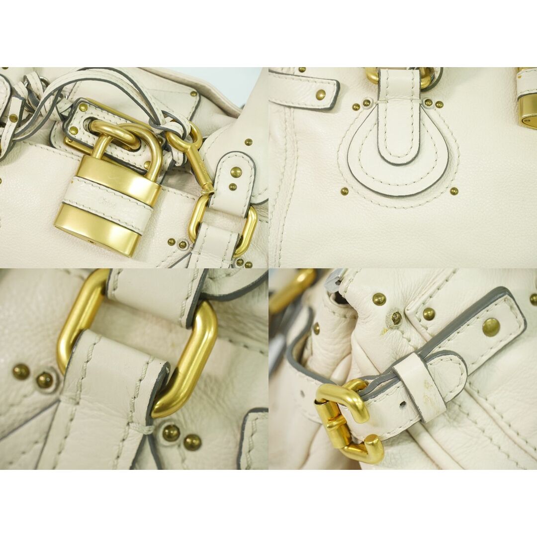 Chloe - 本物 クロエ Chloe パディントン ハンドバッグ レザー オフ
